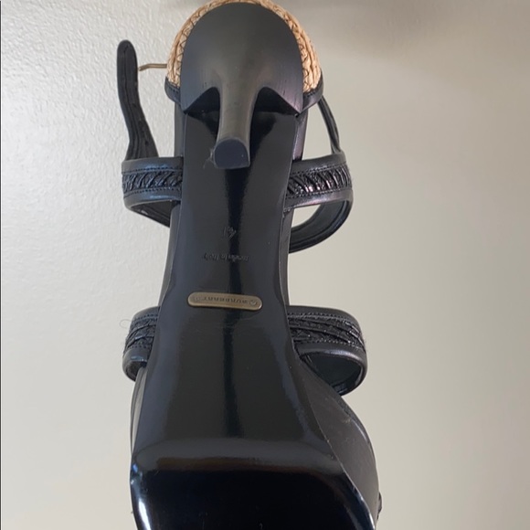 Burberry Prorsum Raffia Patent Heels - Picture 5 of 5